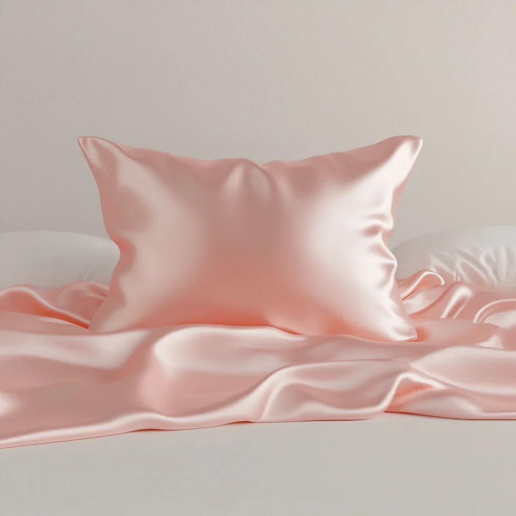 Silk cushion cover "Dusty pink" 50x70 cm.