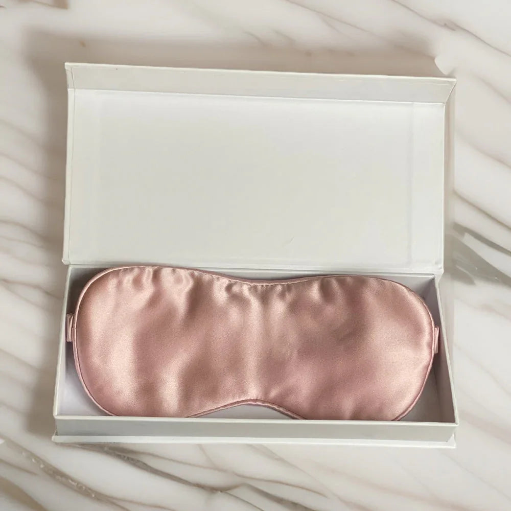 100% Silk Sleep Mask "Ashes of Roses"