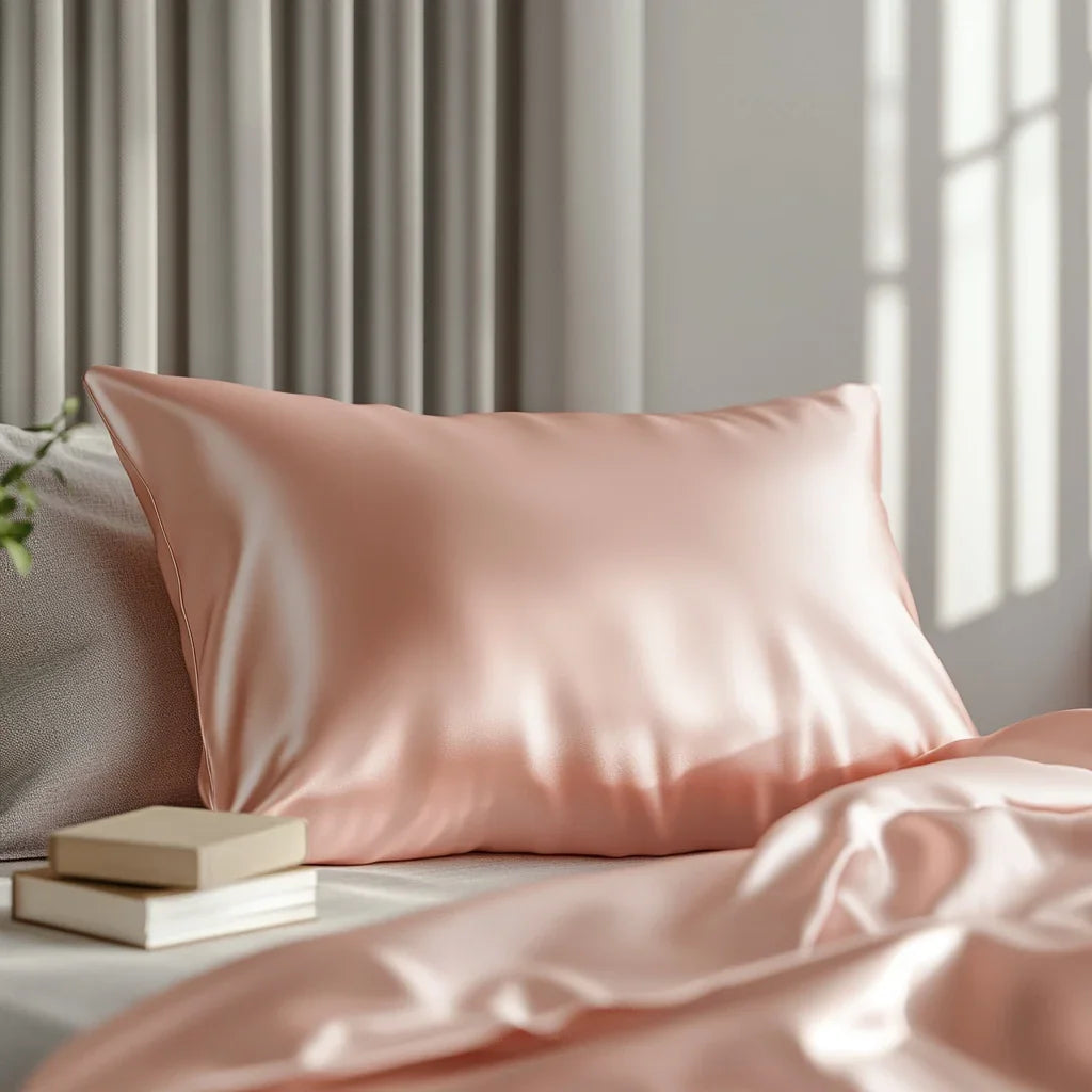 Silk cushion cover "Dusty pink" 50x70 cm.
