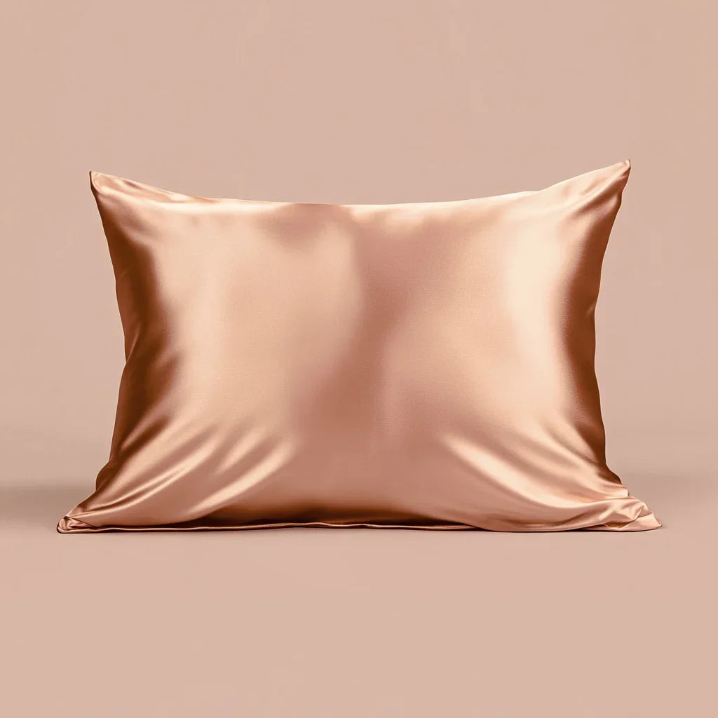 Silk cushion cover "Rose Gold" 50x70 cm.
