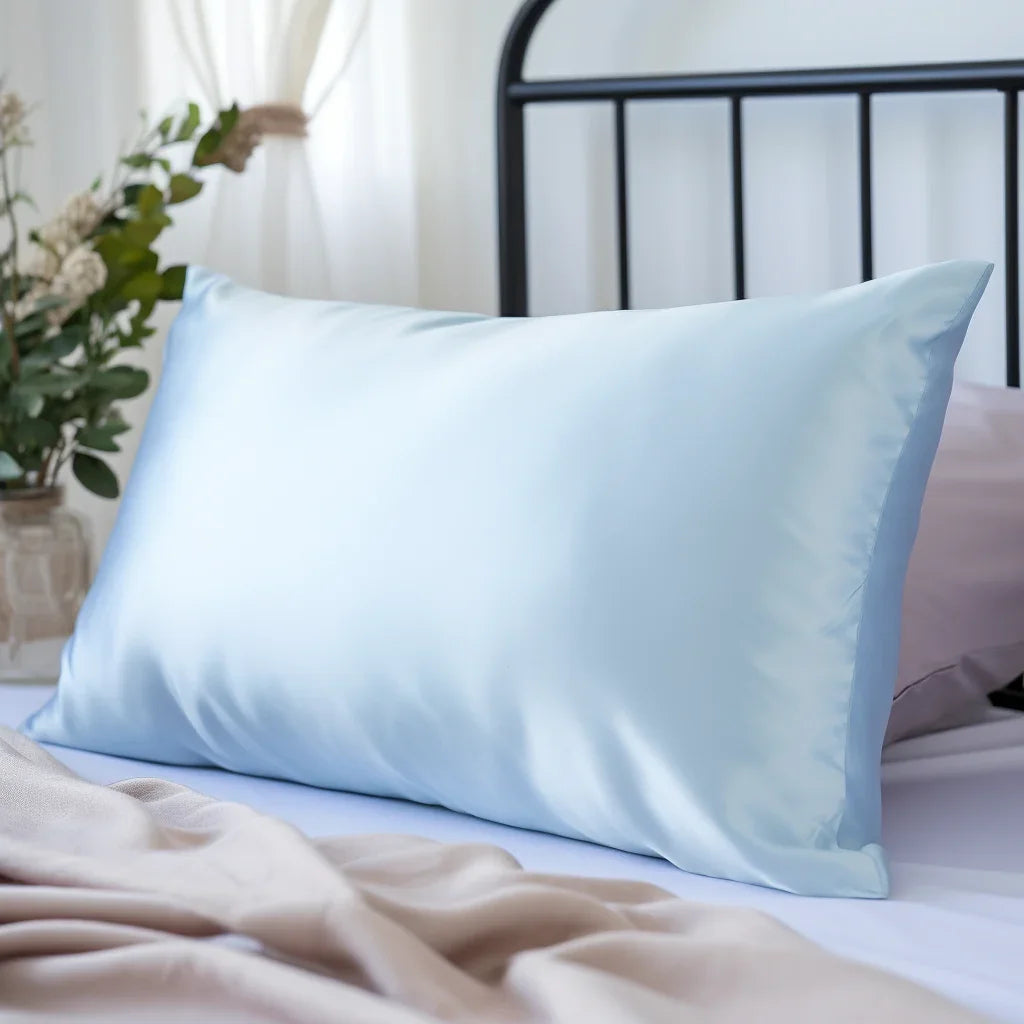 "Sky Blue" silk pillowcase 50x70 cm.