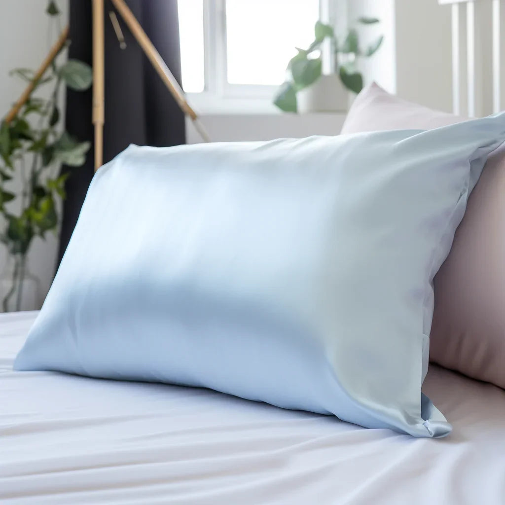 "Sky Blue" silk pillowcase 50x70 cm.