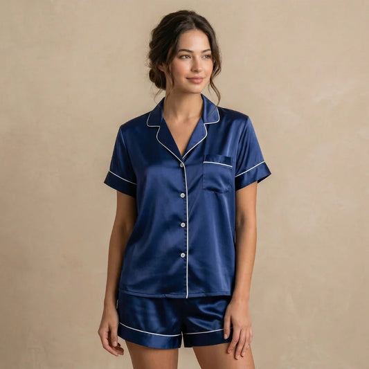 Set din mătase - „Albastru Regal”