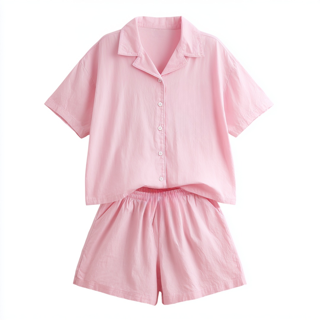 Set premium din bumbac – Delicatețe Roz