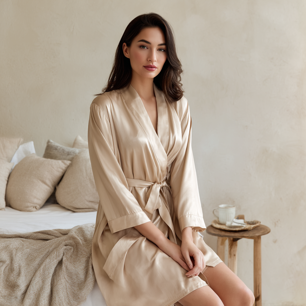 Halat elegant din mătase – „Șampanie”