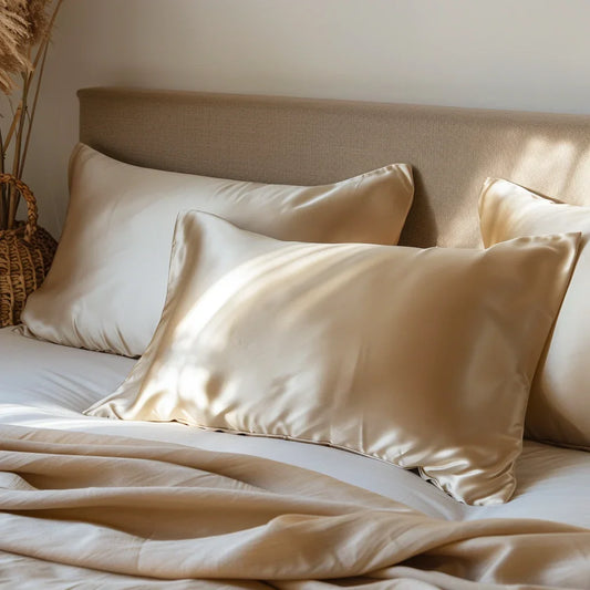 "Champagne" silk pillowcase 50x70 cm.
